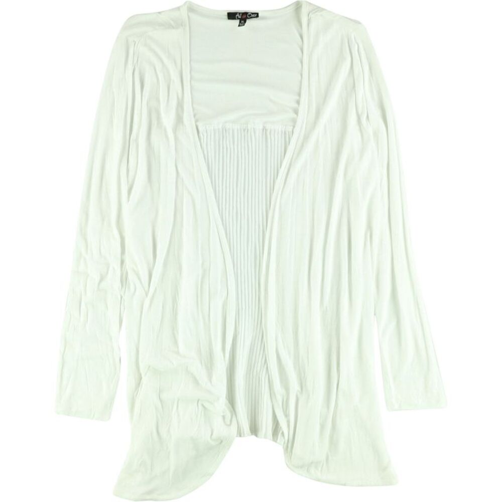 All @ Once Womens Pleated Cardigan Sweater, NWT